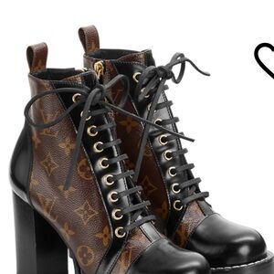 Monogram Black and Brown Botties